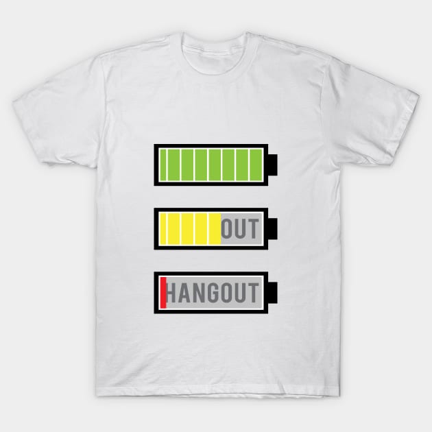 Battery Hangout T-Shirt by Printadorable